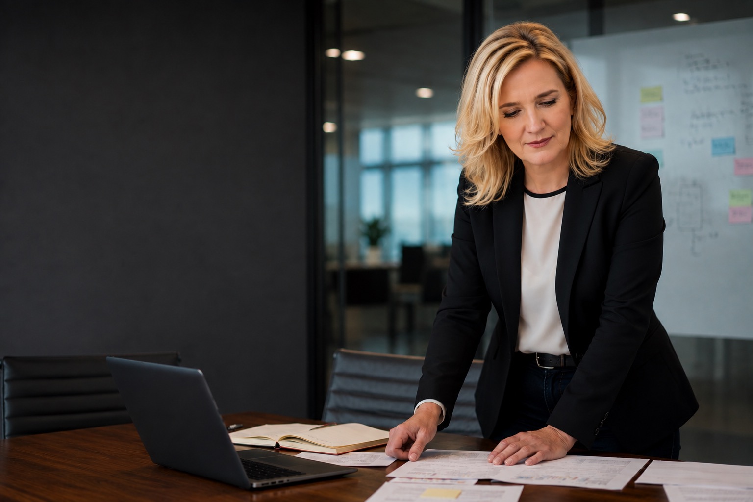 Simona Manoiu bei der Analyse einer komplexen Unternehmenssituation